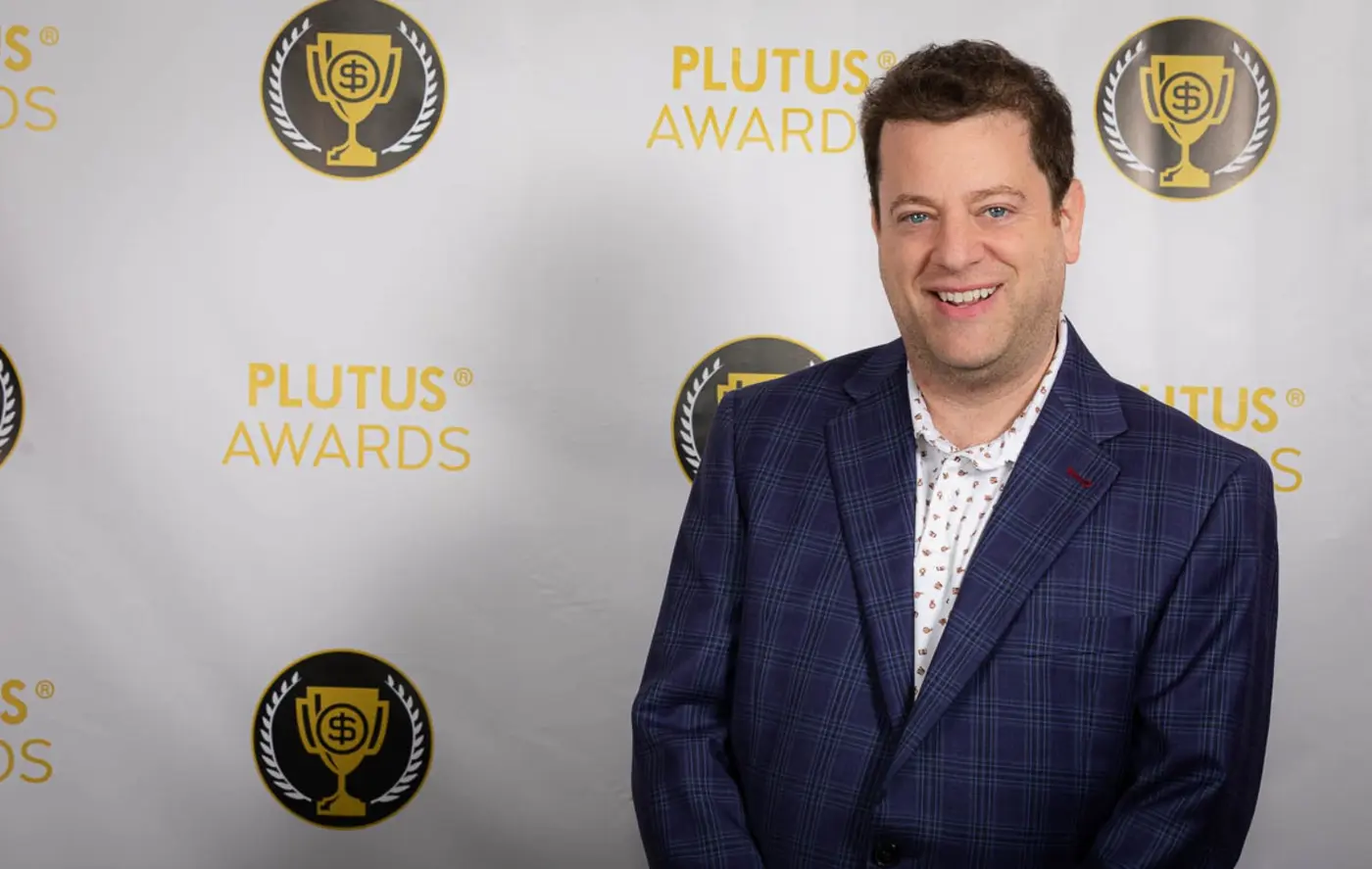 Harlan Landes at the Plutus Awards